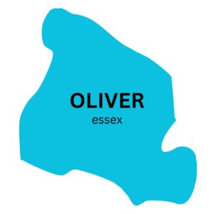 A graphical representation of Essex county, with the text 'Oliver - Essex' in the center.
